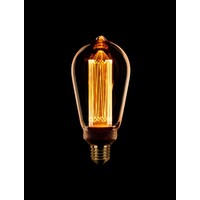 Lamp Edison kooldraad LED 3 stappen dimbaar goud amber E27