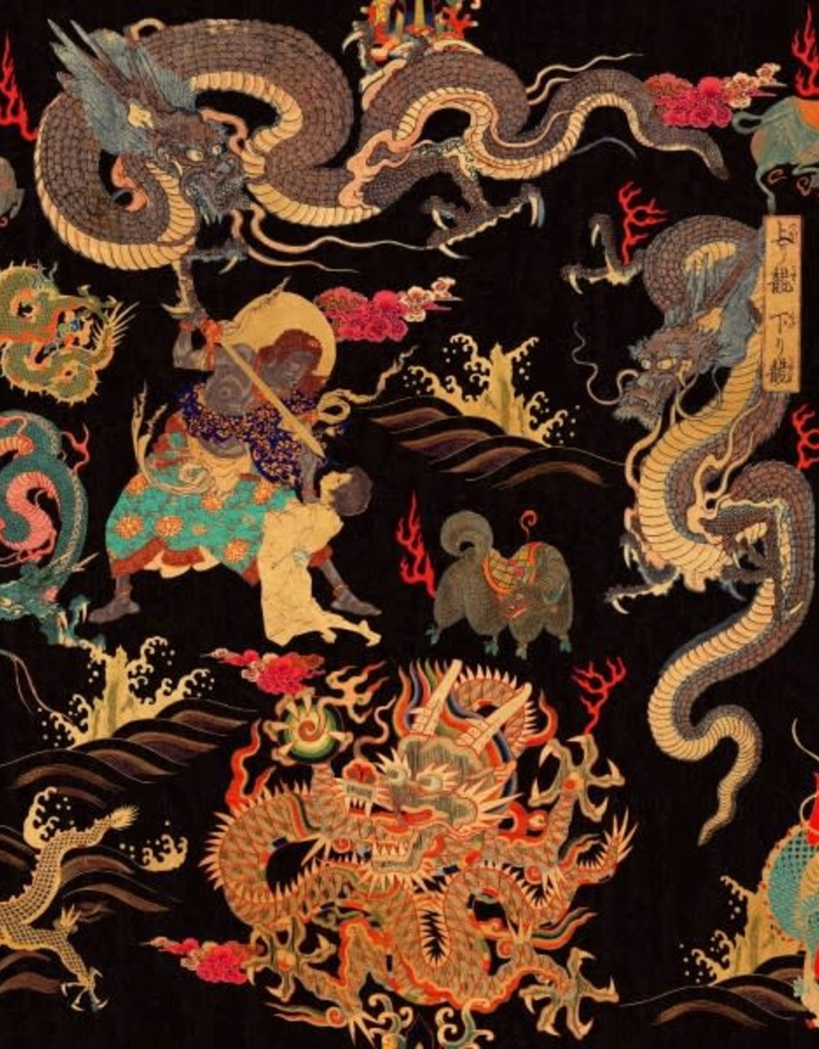 Behang Dragons of Tibet - 156 x 300 cm