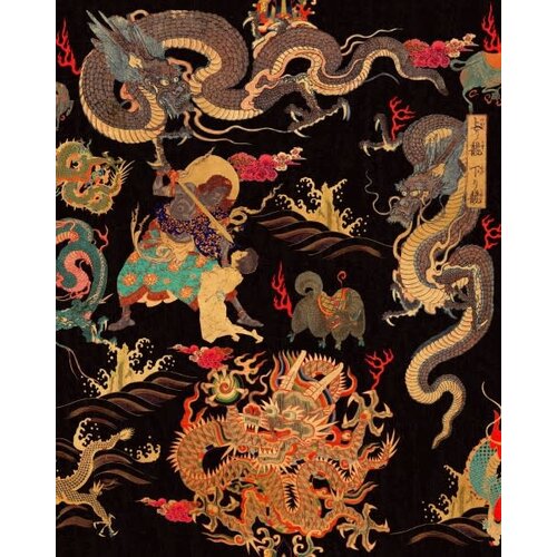 Mind the Gap Behang Dragons of Tibet - 156 x 300 cm