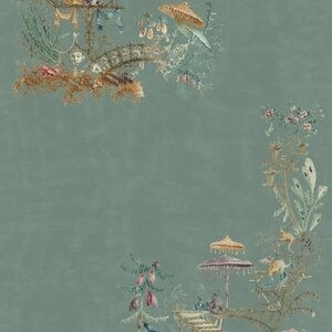Mind the Gap Behang Chinoiserie Blue - 156 x 300 cm