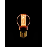 LED Lamp Kogel kooldraad dimbaar -  Amber/Goud E27