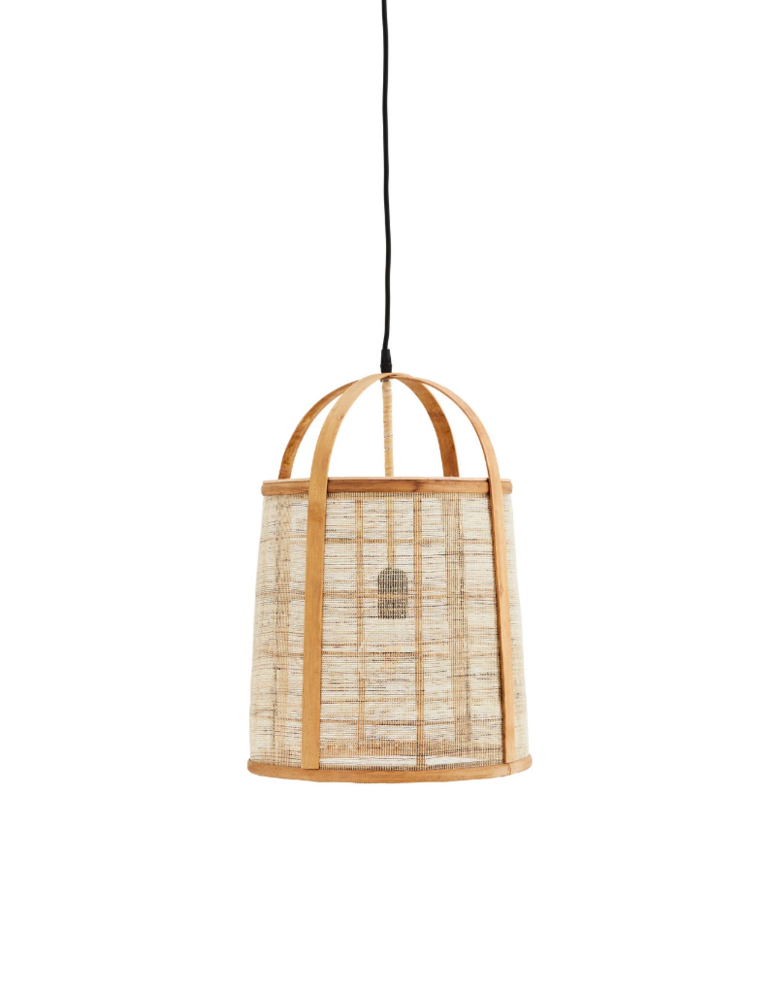 Madam Stoltz Hanglamp Lantern bamboo / linen