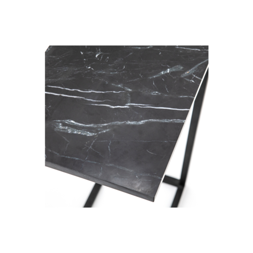 Bijzettafel Sofa Black Marble