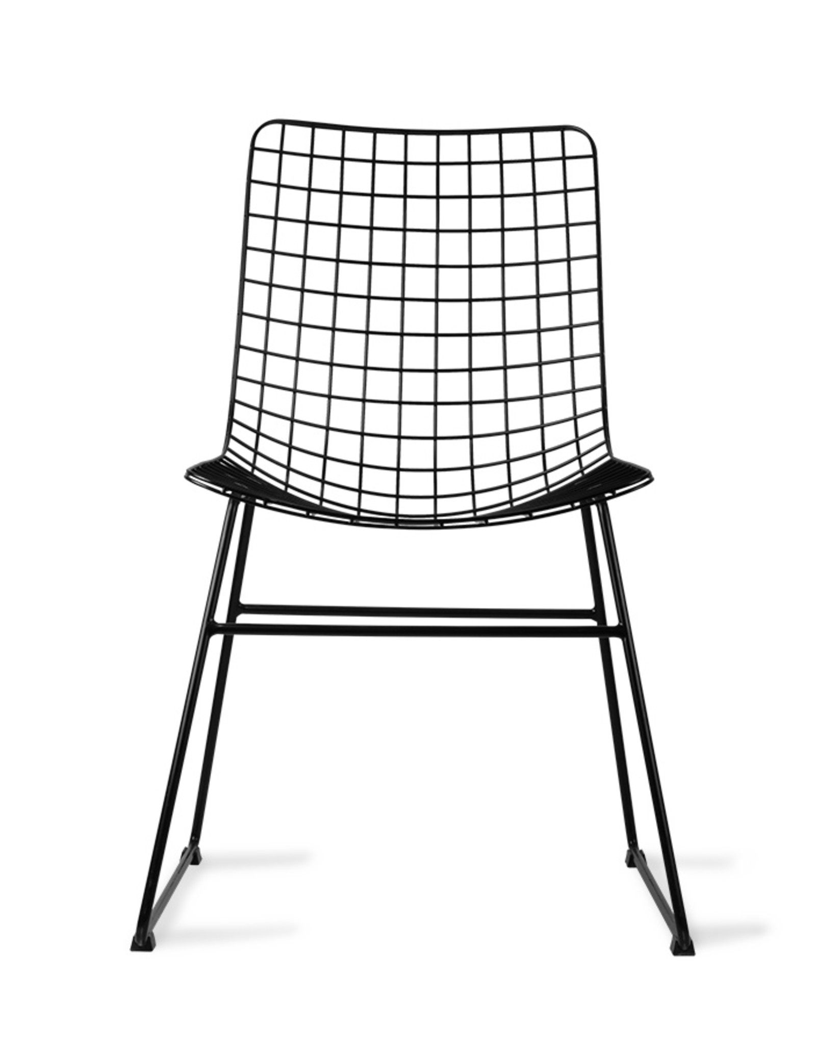 HK Living Metal Wire Chair - zwart