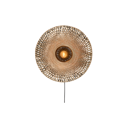 Good Mojo Wandlamp Kalimantan bamboo Ø44 cm Good Mojo Wandlamp Kalimantan bamboo Ø44 cm
