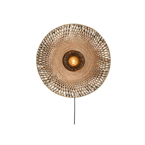 Good Mojo Wandlamp Kalimantan bamboo Ø60 cm Good Mojo Wandlamp Kalimantan bamboo Ø60 cm