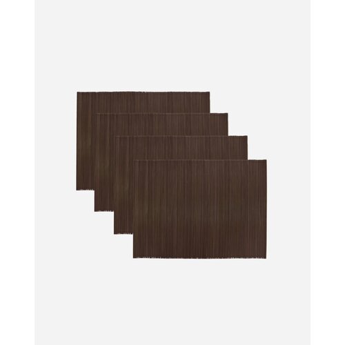 House Doctor Set van 4 Placemats Bamb - bruin House Doctor Set van 4 Placemats Bamb - bruin