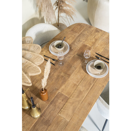 Eettafel Tabassum 260 x 100 cm - recycled teak