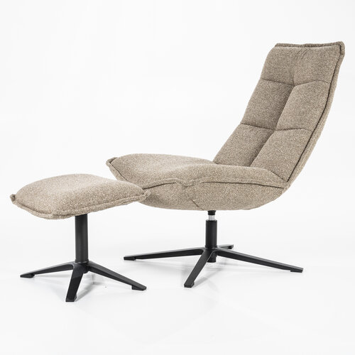 Relax Fauteuil met voetenbank - Beige