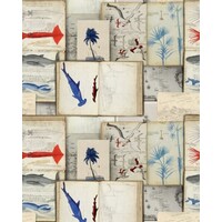 Behang Seaman's Journal - 156 x 300 cm