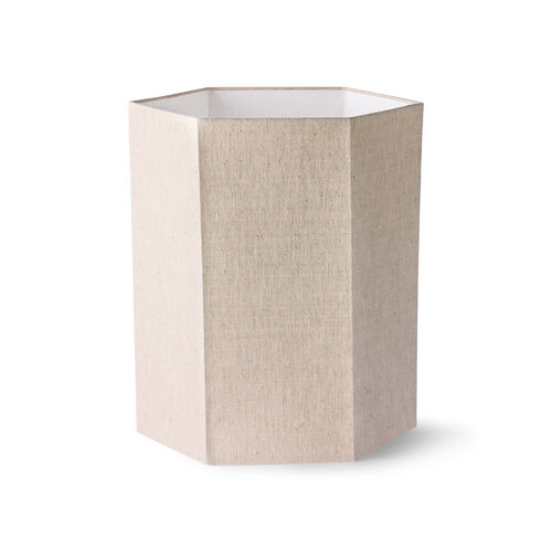 HKliving Lampenkap Hexagon linnen H42 cm HKliving Lampenkap Hexagon linnen H42 cm
