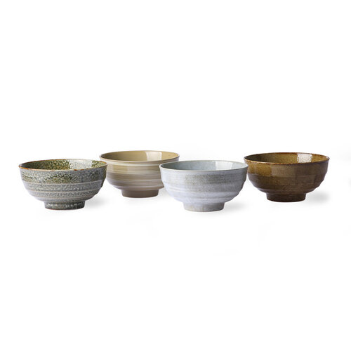 HKliving Set v 4 Japanese Noodle Bowls HKliving Set v 4 Japanese Noodle Bowls