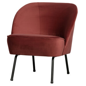 Fauteuil vogue velvet - Chestnut