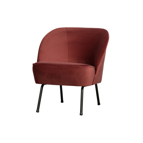 Fauteuil vogue velvet - Chestnut