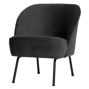 Fauteuil vogue velvet - Zwart