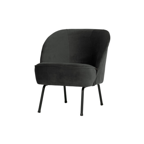 Fauteuil vogue velvet - Zwart