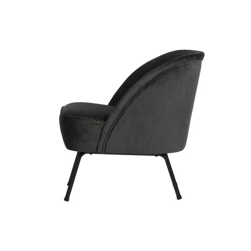 Fauteuil vogue velvet - Zwart