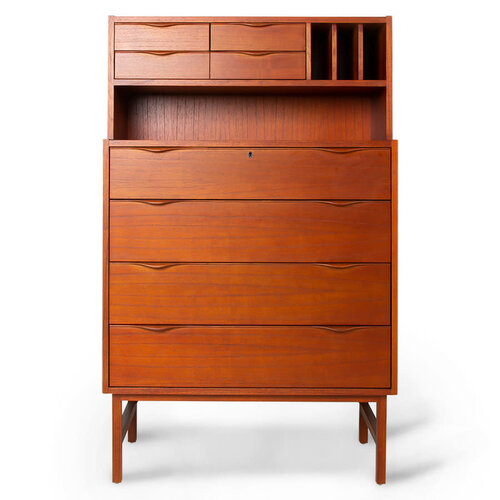 HKliving Secretaire multiplex - bruin gebeitst