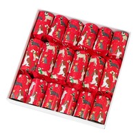 Botanical Pet Christmas Crackers, 6 stuks