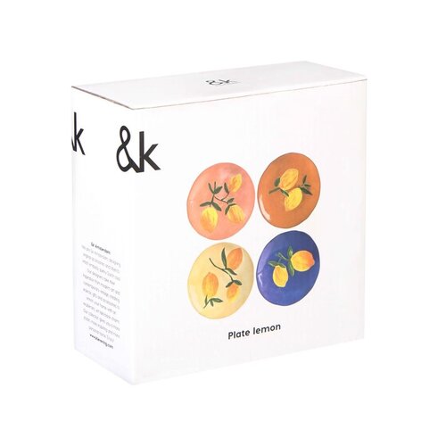 &Klevering Borden Ø 16 (Set van 4) - Lemon