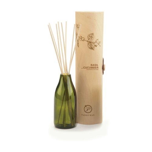 Paddywax Geurstokjes in houder - Basil + Cucumber (118ml) Paddywax Geurstokjes in houder - Basil + Cucumber (118ml)