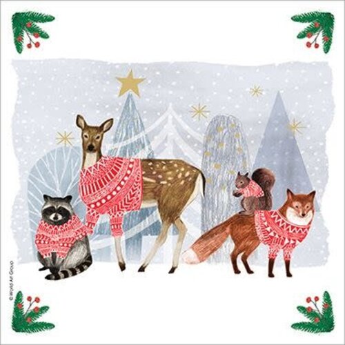 Servetten 33x33cm - Winter Gathering Servetten 33x33cm - Winter Gathering