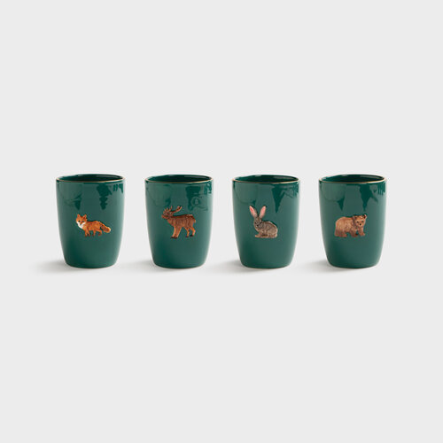 Mug Forest Animal - set of 4 Mug Forest Animal - set of 4