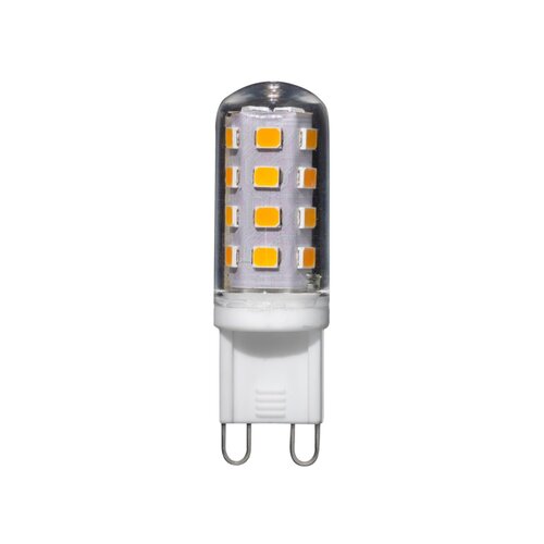 LED lampje G9 - 3 stappen dimbaar in warmte - 2.3w/20w 250l 2700k-2500k-2200k 240v d15.5xh51mm