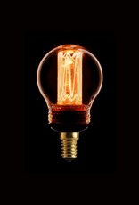 LED Lamp Kogel kooldraad dimbaar - Amber/Goud E14
