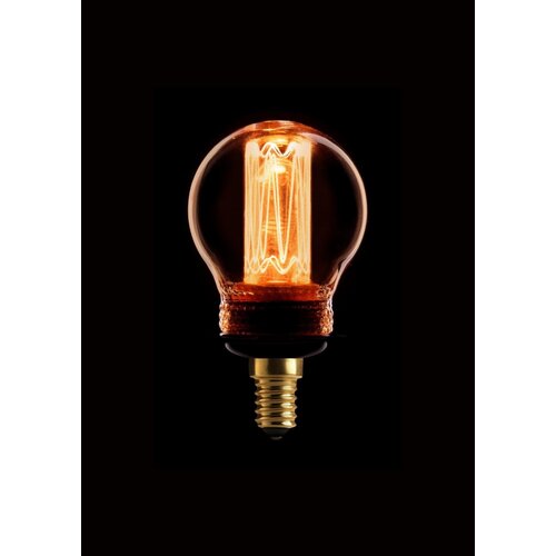 LED Lamp Kogel kooldraad dimbaar - Amber/Goud E14