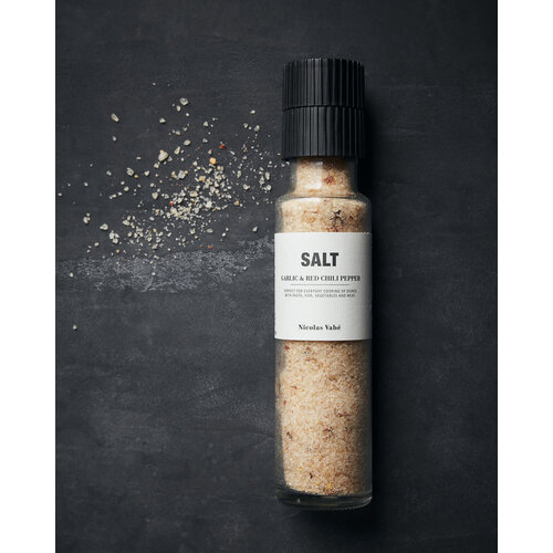 Nicolas Vahe Salt, Garlic & Red Pepper - 325g Nicolas Vahe Salt, Garlic & Red Pepper - 325g