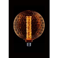 LED Lamp XL Globe Ribble Dimbaar Amber/Goud E27