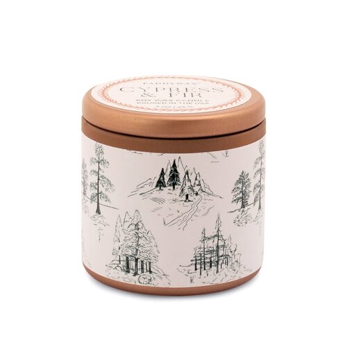 Paddywax Candle in a Copper Tin Cypress Fir Paddywax Candle in a Copper Tin Cypress Fir