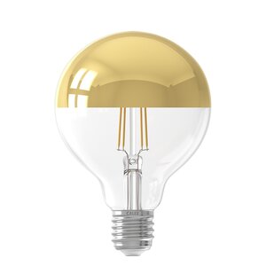 LED Lamp Globe Spiegelkop Goud Filament E27