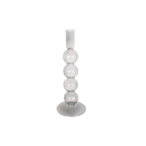 Kandelaar Swirl Bubbles - transparant Kandelaar Swirl Bubbles - transparant