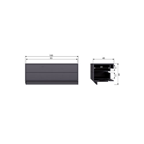 Raven tv meubel 100cm