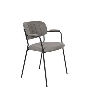 Stoel met armleuning Jolien - Black/Grey Stoel met armleuning Jolien - Black/Grey