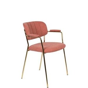 Stoel met armleuning Jolien - Gold/Pink Stoel met armleuning Jolien - Gold/Pink