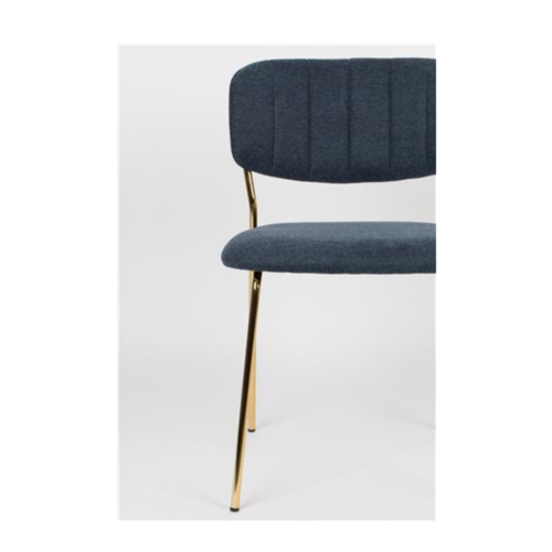 Stoel Jolien Gold/Dark blue