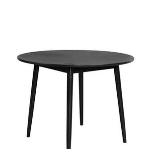 Zuiver Eettafel Fabio - Eikenfineer Zwart Ø120 cm