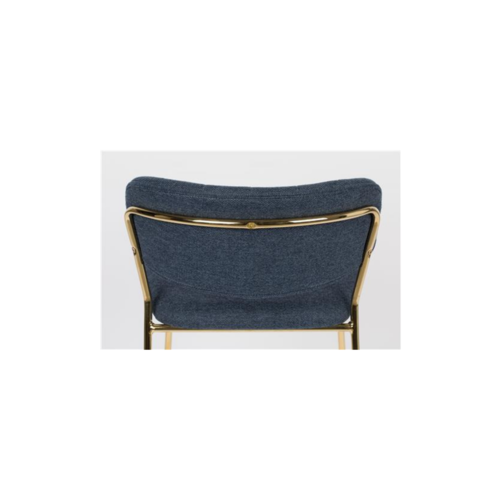 Barstoel Jolien - Gold/Dark blue