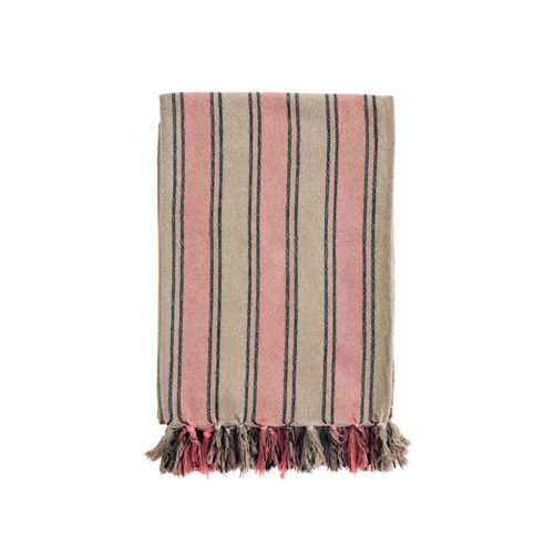 Plaid Coral stripes - met gerecycleerd katoen Plaid Coral stripes - met gerecycleerd katoen