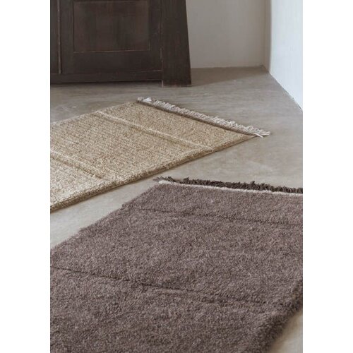 Lorena Canals Vloerkleed Steppe 80 x 230 cm - Sheep Brown Runner