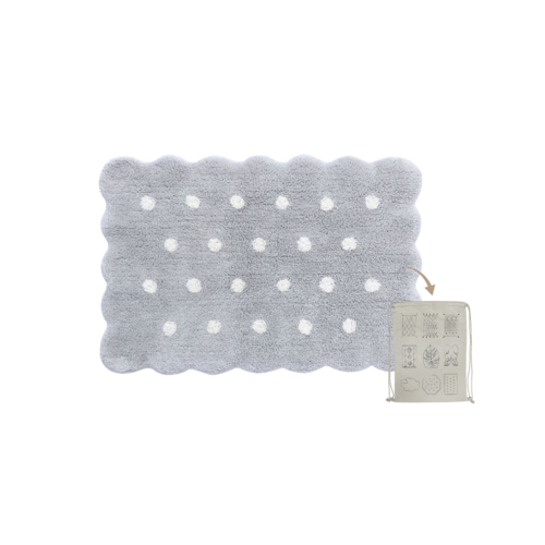 Lorena Canals Vloerkleed Biscuit 70 x 100 cm - Washable Pearl Grey