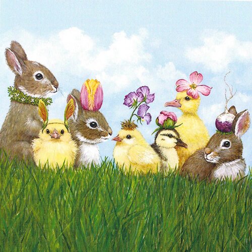 Servetten 33x33 cm - Spring Party Servetten 33x33 cm - Spring Party