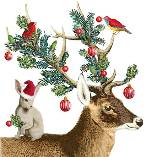 Servetten 25x25 cm - X-mas Buddies Servetten 25x25 cm - X-mas Buddies