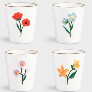 &Klevering Set v 4 Wildflower Mugs