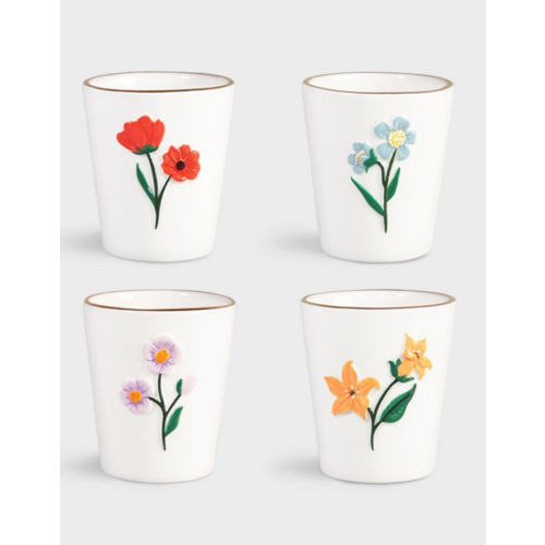 &Klevering Set v 4 Wildflower Mugs