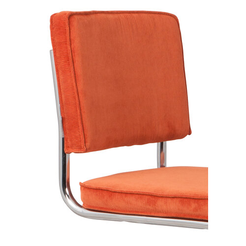 Zuiver Ridge Kink Stoel - Orange Rib Zuiver Ridge Kink Stoel - Orange Rib