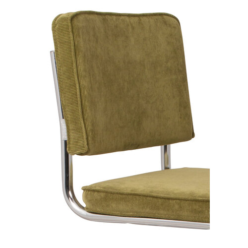 Zuiver Ridge Kink Stoel - Green Rib Zuiver Ridge Kink Stoel - Green Rib